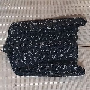 Sheer flower Pattern blouse